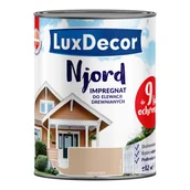 Farby i impregnaty do drewna - Impregnat do elewacji drewnianych Njord mglista łąka 0,75 l LuxDecor - miniaturka - grafika 1