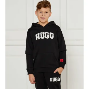 HUGO KIDS Bluza Regular Fit - Bluzy dla chłopców - miniaturka - grafika 1