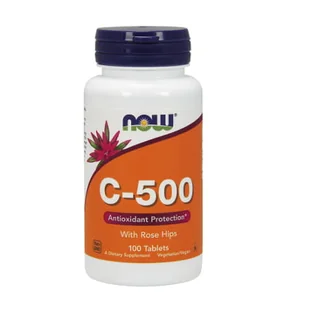 Now Foods Now Witamina C 500 z dziką różą 100 tab N0670 - Witaminy i minerały - miniaturka - grafika 1