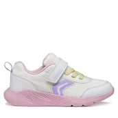 Buty dla dziewczynek - Sneakersy Geox J Sprintye Girl J36FWB 01454 C0406 S Biały - miniaturka - grafika 1