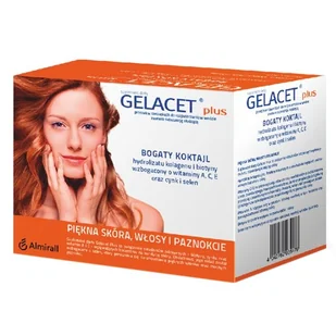ALMIRALL HERMAL GMBH Gelacet Plus 21 Saszetek - Włosy, skóra, paznokcie - miniaturka - grafika 1