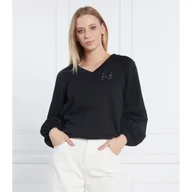 Bluzy damskie - Karl Lagerfeld Bluza Puffy Sleeve | Regular Fit - miniaturka - grafika 1