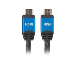 LANBERG LANBERG Kabel Premium HDMI-HDMI M/M v2.0 1.8m czarny (CA-HDMI-20CU-0018-BL) - Kable - miniaturka - grafika 1