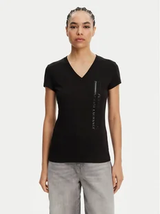 Armani Exchange T-Shirt XW000529 AF10356 UC001 Czarny Slim Fit - Koszulki i topy damskie - miniaturka - grafika 1