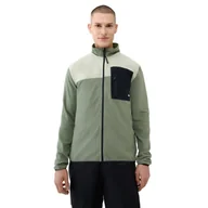 Bluzy męskie - Męski polar rozpinany bez kaptura Quiksilver Aker Full Zip Fleece - zielony - QUIKSILVER - miniaturka - grafika 1