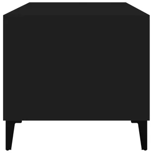 Lumarko Stolik kawowy, czarny 90x49x45 cm, materiał drewnopochodny - Ławy i stoliki kawowe - miniaturka - grafika 8
