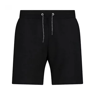 CMP Damskie spodenki dresowe Strecth French Terry bermudy, czarne, 52 - Spodenki męskie - miniaturka - grafika 1