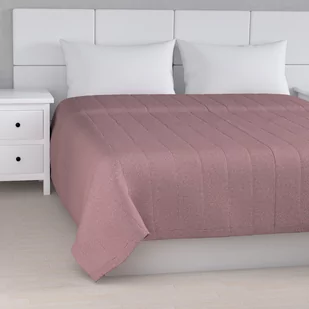 Dekoria Narzuta pikowana w pasy różowy z czarną nitką szer.260 × dł.210 cm Amsterdam 500-704-48 - Narzuty - miniaturka - grafika 1