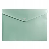 Teczki i skoroszyty - TECZKA KOPERTOWA NA ZATRZASK A4 PP ZIELEŃ MORANDI - miniaturka - grafika 1