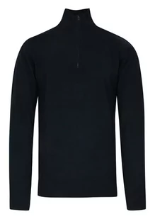 Sweter Granatowy, Góra Zapinana na Zamek, z Wysoką Stójką, Męski -BRAVE SOUL - Brave Soul - Swetry męskie - miniaturka - grafika 1