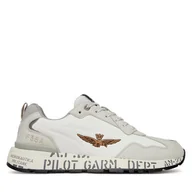 Sneakersy męskie - Sneakersy Aeronautica Militare 251SC276CT3332 Szary - miniaturka - grafika 1