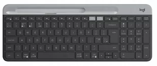 Logitech Klawiatura K580 Slim Multi-device Bezprzewodowa Czarno-szara US 920-009208 920-009208 - Klawiatury - miniaturka - grafika 1