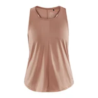 Koszulki i topy damskie - Damska koszulka bez rękawów CRAFT CORE ESSENCE SINGLET W 1911243-791000 – Brązowy - miniaturka - grafika 1