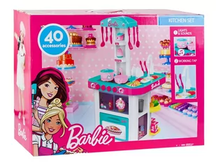 Mega Creative Barbie Kuchnia Kran z Wodą Efekty Dźwiękowe i Świetlne RP BRB30 - Zabawki AGD - miniaturka - grafika 1