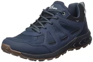 Buty trekkingowe męskie - Jack Wolfskin Męskie buty trekkingowe Woodland 2 Texapore Low M, Night Blue, 45,5 EU, niebieski (Night Blue), 45.5 EU - miniaturka - grafika 1