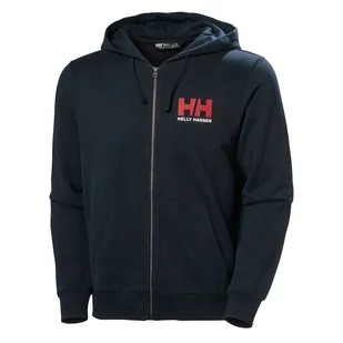 Męska Bluza HELLY HANSEN HH LOGO FULL ZIP HOODIE 2.0 30393_597 – Granatowy - Bluzy męskie - miniaturka - grafika 1