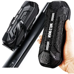 Etui torba sakwa rowerowa Wildman XT11 na rower w miejsce uchwytu na bidon 0,5L Czarna - Sakwy rowerowe - miniaturka - grafika 15