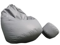 Pufy i podnóżki - Pufa sako XXXL worek + gratis szara - miniaturka - grafika 1
