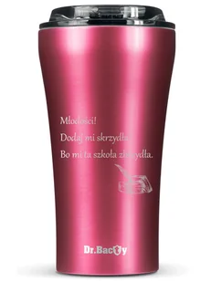 Kubek termiczny na kawę Dr.Bacty Apollo 2.0 - Oda do młodości - 360 ml - Pink - Kubki termiczne - miniaturka - grafika 1