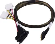 Kable komputerowe i do monitorów - Microchip SFF 8654 - SFF 8639, 0.8m, Czarny 2305200-R - miniaturka - grafika 1