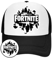 Czapki i chusty sportowe męskie - Czapka z Daszkiem Fortnite Czarna z Nadrukiem Na Lato Siatka Bejsbolówka - miniaturka - grafika 1