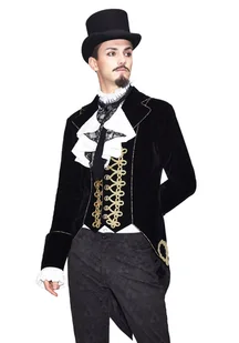płaszcz męski DEVIL FASHION - PORTRAIT OF GREY-M - Płaszcze męskie - miniaturka - grafika 1