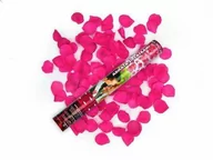 Wesele i ślub - Tuba strzelająca, różowe sztuczne płatki róż, 40cm, 1 szt. - miniaturka - grafika 1
