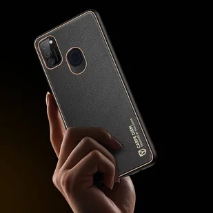 Dux Ducis Yolo eleganckie etui pokrowiec ze skóry ekologicznej Samsung Galaxy M30s czarny - Etui i futerały do telefonów - miniaturka - grafika 9