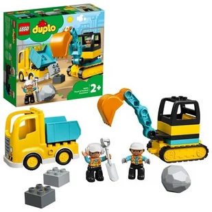 LEGO DUPLO CIĘŻARÓWKA I KOPARKA GĄSIENICOWA 10931 - Klocki - miniaturka - grafika 1