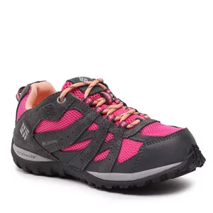 Buty dla dziewczynek - Trekkingi Columbia Youth Redmond Waterproof BY2857 Dark Grey/Pink Ice 089 - grafika 1