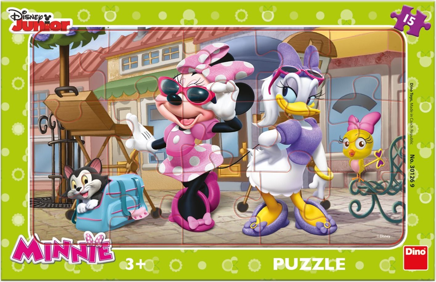 Myszka Minnie puzzle ramkowe 15 elementów dla dzieci 3+