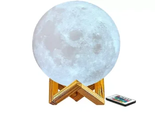 Lampka nocna księżyc kolorowa rgb usb akumulator - Lampy stojące - miniaturka - grafika 12