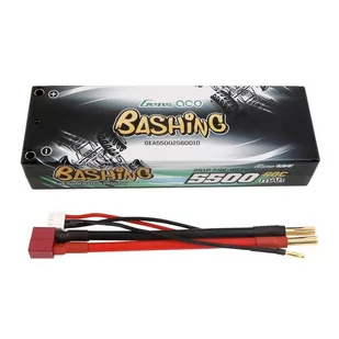 Akumulator Lipo Gens ace 5500mAh 2S 7.4V 60C HardCase RC 10# car z T-plug - Akcesoria i części modelarskie - miniaturka - grafika 1
