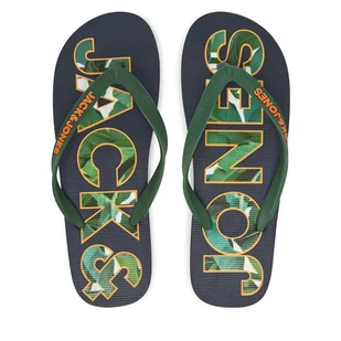 Japonki Jack&Jones Jfwlogo Palm Print Flip Flop Ln 12230642 Granatowy - Klapki i japonki męskie - miniaturka - grafika 1