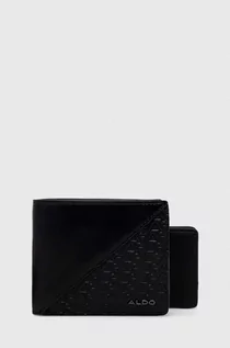 Portfele - Aldo portfel i etui na karty GLERRADE męski kolor czarny GLERRADE.006 - grafika 1