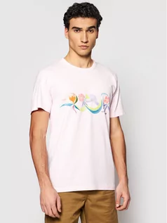 Koszulki męskie - Vans T-Shirt CHRIS JOHANSON VN0A5EB5 Różowy Slim Fit - grafika 1