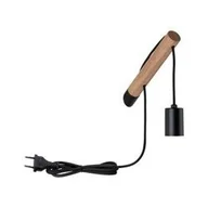 Lampy sufitowe - Paulmann WallCeilling Kian kink max1x40W E27drewno/Czarny drewno/metal 78914 - miniaturka - grafika 1