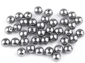 Półfabrykaty do biżuterii - Perełki Glance Szare 8Mm 40Szt - miniaturka - grafika 1
