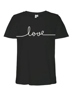 Vero Moda Koszulka "Kami" w kolorze czarnym - Koszulki i topy damskie - miniaturka - grafika 1