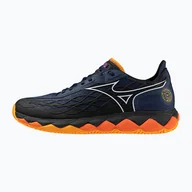 Buty sportowe męskie - Buty do padla męskie Mizuno Wave Enforce Tour Padel dress blues / white / carrot curl - miniaturka - grafika 1