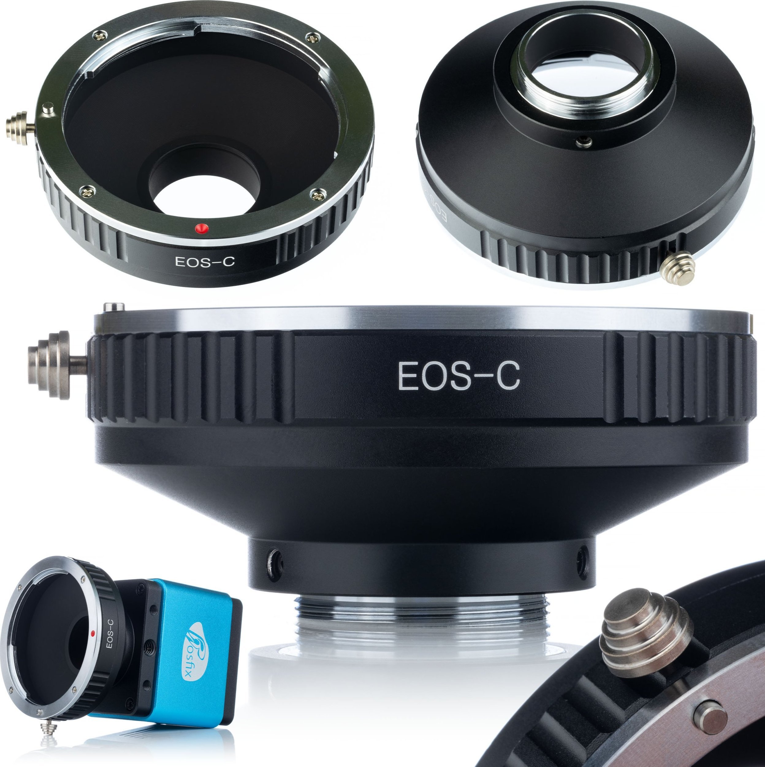 Rosfix ROSFIX HQ ADAPTER MOCOWANIA OBIEKTYWU APARATU CANON EOS EF EF-S C-MOUNT