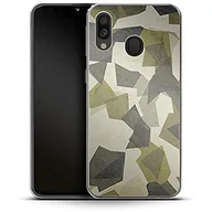 Etui i futerały do telefonów - Smartfon silikonowe etui na telefon komórkowy Geometryczne Camo Green Samsung Galaxy A40 - miniaturka - grafika 1
