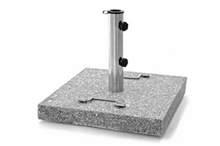 Garthen Stojak Parasol - granit i stal - 45 x 45 cm - Parasole ogrodowe - miniaturka - grafika 1