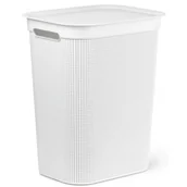 Kosze na bieliznę - Biały plastikowy kosz na pranie 50 l Brisen – Rotho - miniaturka - grafika 1