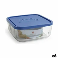 Lunch boxy - Lunchbox Borgonovo w kratkę niebieski 3,2 L (6 sztuk) - miniaturka - grafika 1