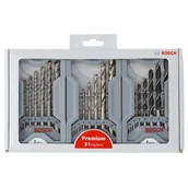 Wiertła - Zestaw wierteł do drewna, metalu, betonu SDS Plus 21 sztuk Premium BOSCH - miniaturka - grafika 1
