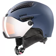 Kaski narciarskie - Kask narciarski Uvex hlmt 600 visor granatowy - miniaturka - grafika 1