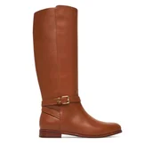 Kozaki damskie - Oficerki LAUREN RALPH LAUREN Brooke Tll 2 Bo Tal 802974383001 Brązowy - miniaturka - grafika 1