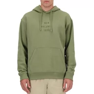 Bluzy męskie - Bluza New Balance MT41517DEK - zielona - miniaturka - grafika 1