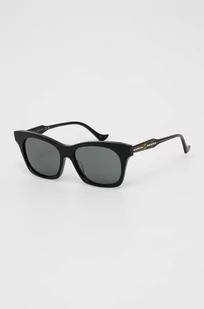Gucci okulary przeciwsłoneczne damskie kolor czarny - Okulary przeciwsłoneczne - miniaturka - grafika 1